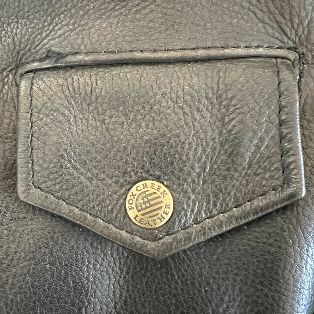 Leather Jacket, Harley Davidson Motorcycle, Fox Creek Leather Jacket - Picture 9 of 12